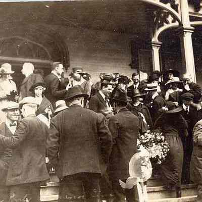 Reception after launching of Lansing, Stonington Manor Inn, Stonington CT