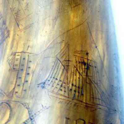 Phineas Wilcox Powder Horn