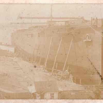 Launching of the steamship MINNESOTA, New London
