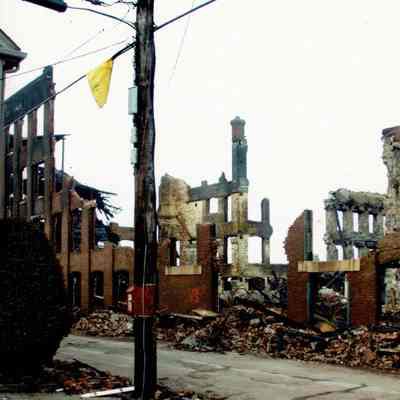 Aftermath of 2003 fire