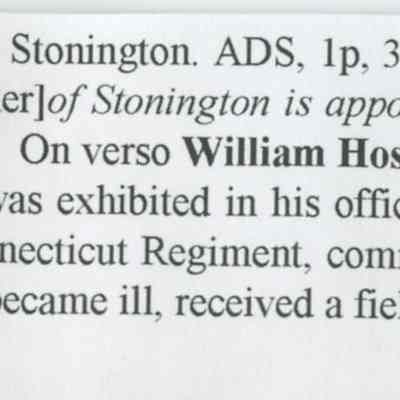 Original Documents Relating to Stonington During the American Revolution