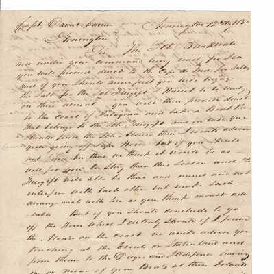 Sealing in Faulkland Islands, 1831-1838