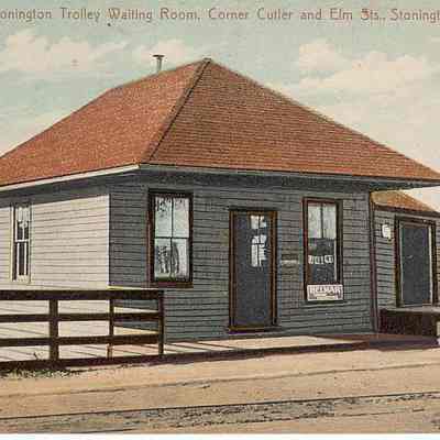 Groton and Stonington Trolley Waiting Room, corner Cutler and Elm Streets, Stonington CT
