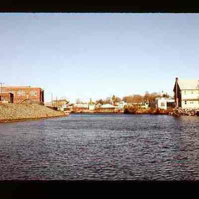 Looking down the Pawcatuck River