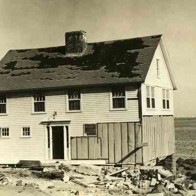 Damaged house