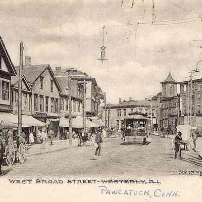 West Broad Street, Westerly RI (crossed out and Pawcatuck CT entered)
