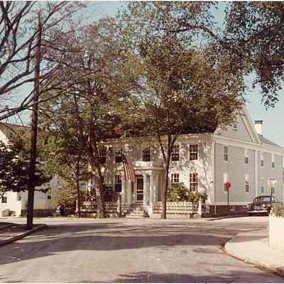 Corner of Pearl and Main, house at 68 Main Street, Stonington CT