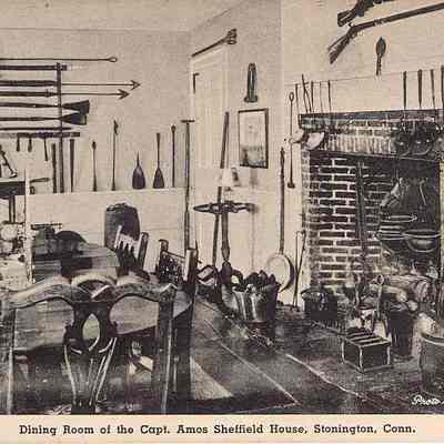 Dining Room of the Capt. Amos Sheffield House, 76 Water Street, Stonington CT