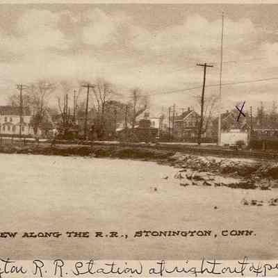 Shore view along the railroad, Stonington CT