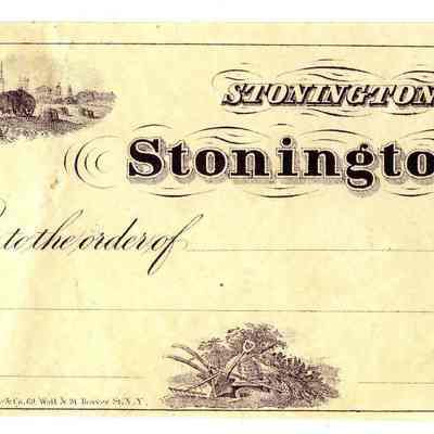 Stonington Bank checks "Alonzo Holmes"