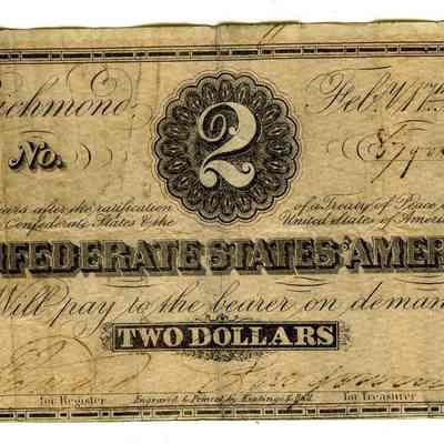 $2.00 Confederate States America - Richmond