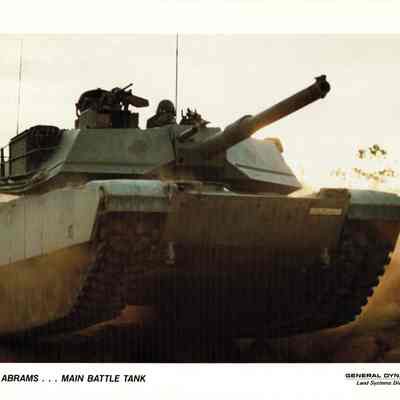 M1A1 Abrams Publicity Photo Card
