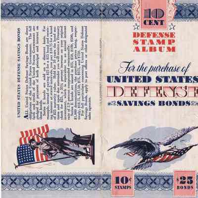WWII 10 Cent war bond stamp book