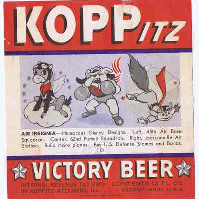 Koppitz Victory Beer Label #10