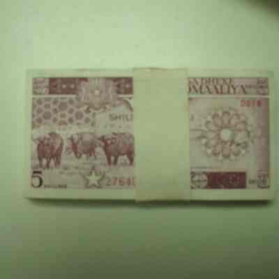 Pack of Somali 5 Shilling Notes