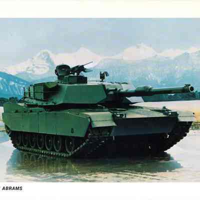 M1E1 Abrams Publicity Photo Card