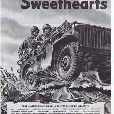 Ford "Sweethearts of the AEF" jeep ad