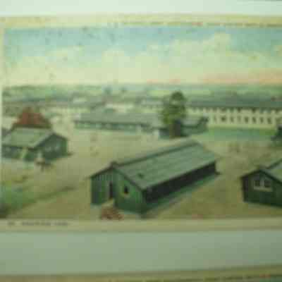 Camp Custer Post Card, Bird's Eye View