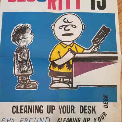 Military Assistance Command, Vietnam (MACV) Security Poster Dated 1968.