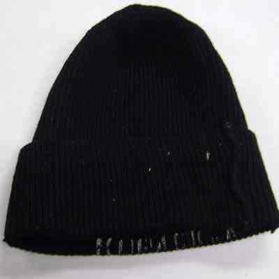 Wool rib knit cap: For colder weather, Stamped KOPACK. A.