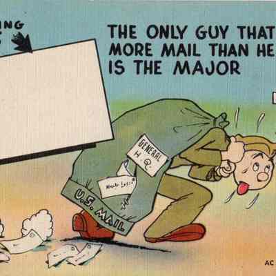 WWII Postcard, Humor