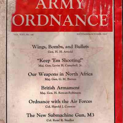 September-October 1943 issue of Army Ordnance Magazine