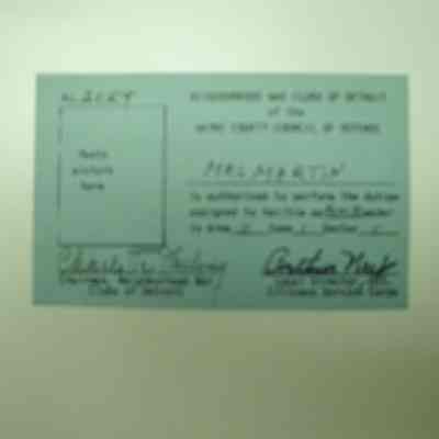 Civil Defense ID card