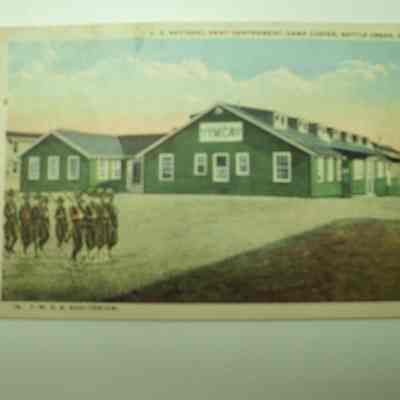 Camp Custer Post Card, YMCA Auditorium