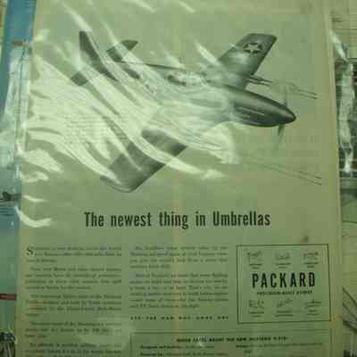 Packard Engine Ad with Mustang P-51B