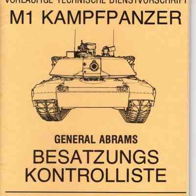 M1 Crew Checklist In German