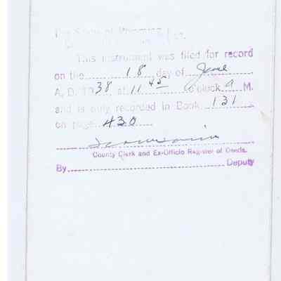 Recorded Honorable Discharge