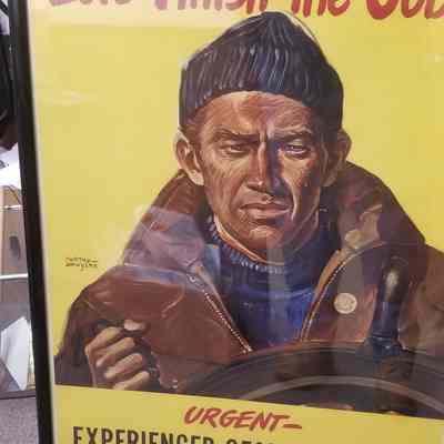 Let's Finish the Job! WWII Merchant Marine Poster (reproduction)