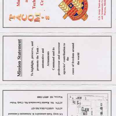 TACOM Museum Brochure