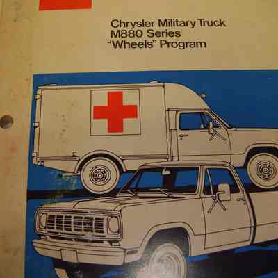 M880 Parts book from Chrysler
