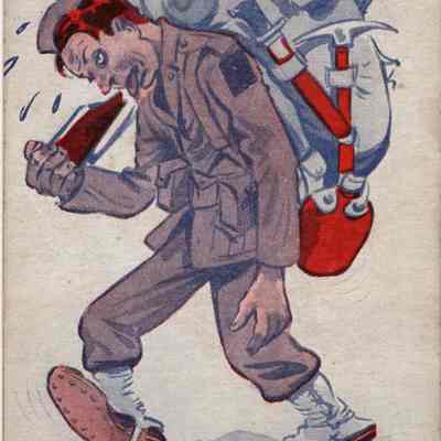 WWII Postcard, Humor