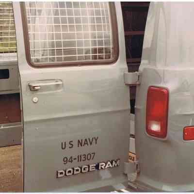 US Navy Dodge Van