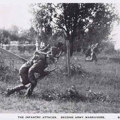 Second Army Maneuvers Postcard