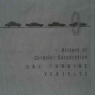 History of Chrysler Corporation Gas Turbine Vehicles