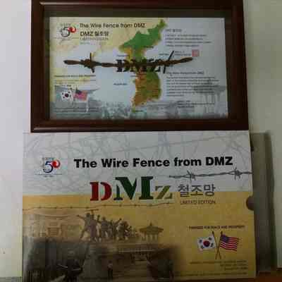 Korean DMZ Barbed Wire shadow Box