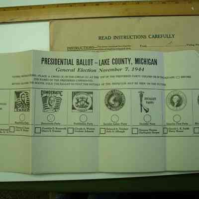 1944 Lake County Presidential Ballots