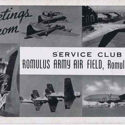 Romulus Army Airfield Postcard