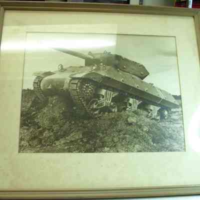 Framed Photo of M-10 Tank Destroyer