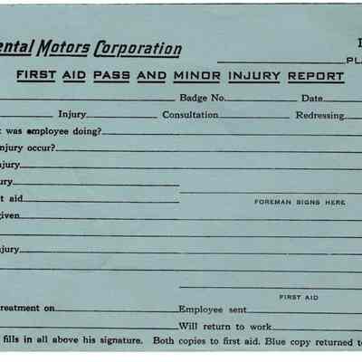 Continental Motors Injury report