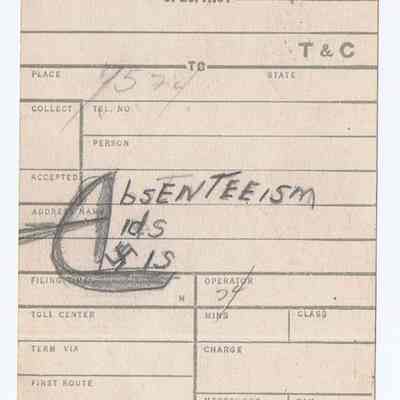 Absenteeism Aids Nazis Doodle