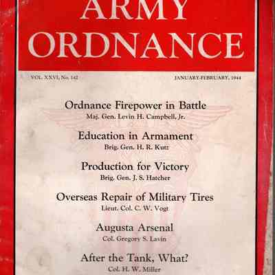 January-February 1944 issue of Army Ordnance Magazine