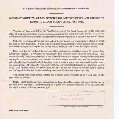 Doc - Report for Military Duty - Oscoela