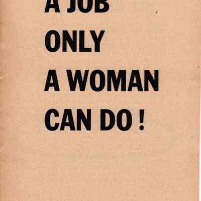 A Job Only a Woman Can Do!