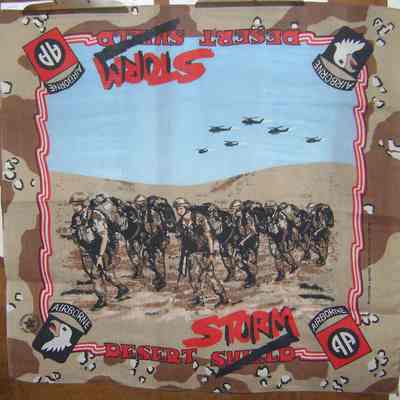Desert Shield/Storm Kerchief 82nd and 101st Airborne Commemorative