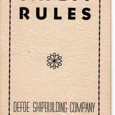 Defoe Shipbuilding safety Rules, 1941