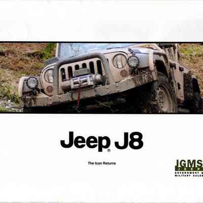 Jeep J8 military sales booklet